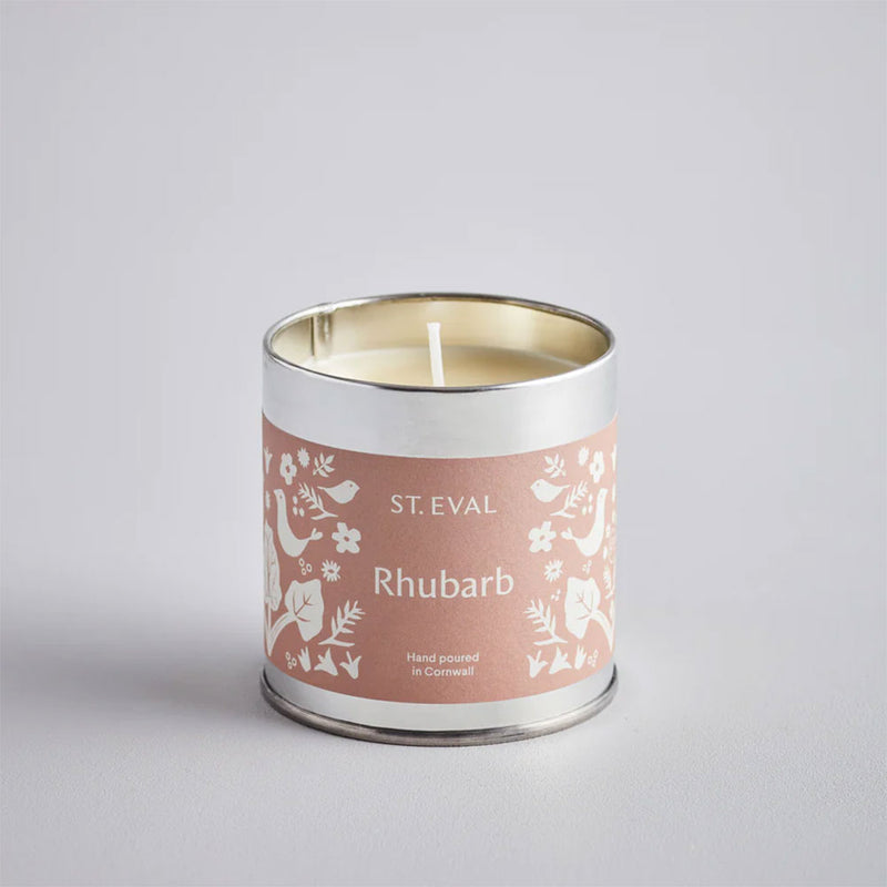 Rhubarb Candle Tin