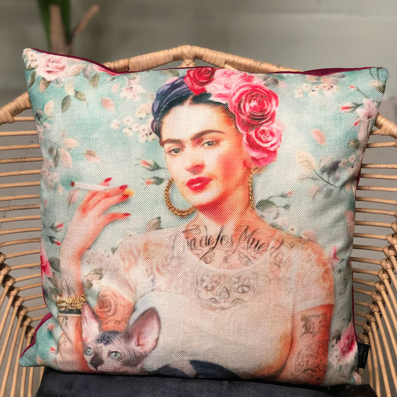 Frida Kahlo 'Tattoo' Cushion