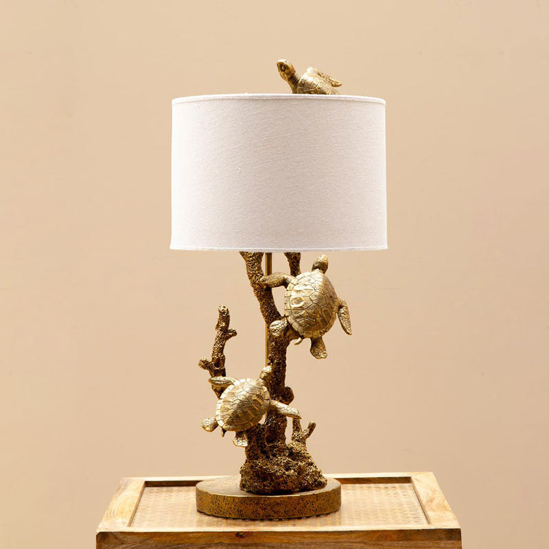 Golden Turtles Lamp