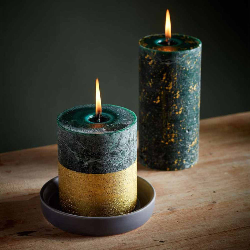 Winter Thyme Marbled Candle